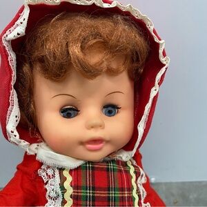 Adorable Red Hooded Doll Kids Toy Collectible Vintage
